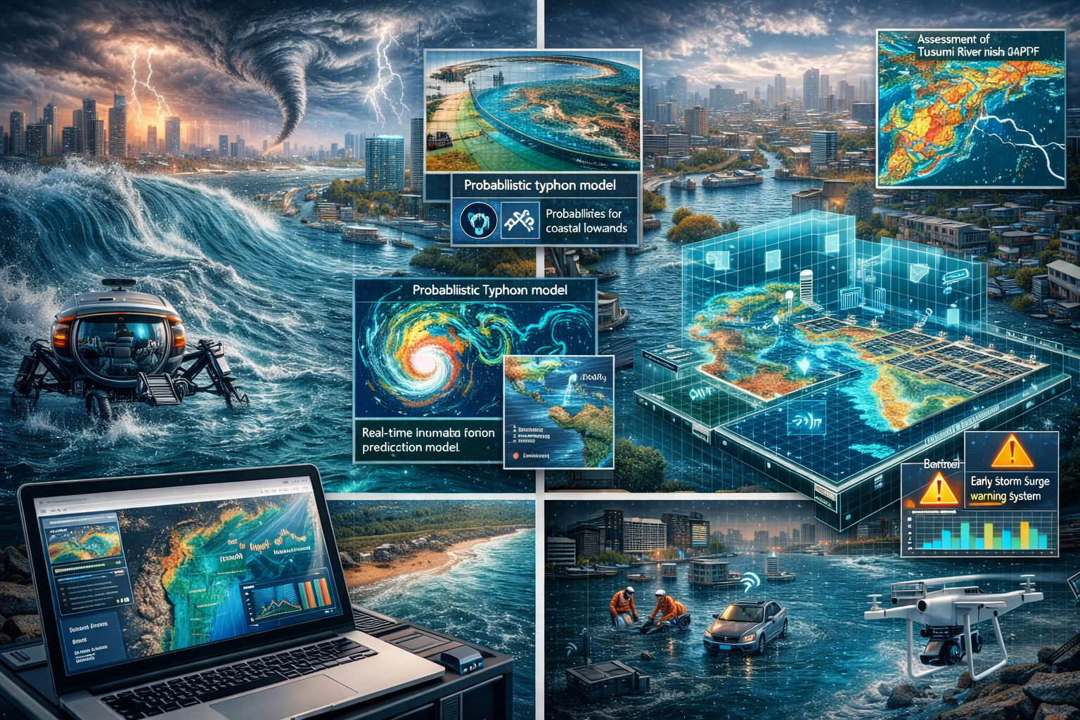 Urban flood and coastal disaster risk assessment