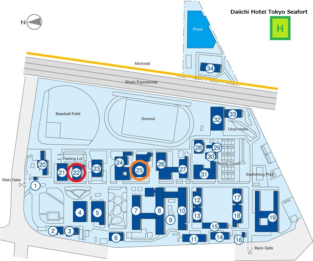 shinagawa campus map