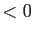 $<0$